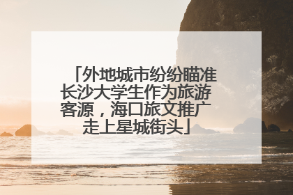 外地城市纷纷瞄准长沙大学生作为旅游客源，海口旅文推广走上星城街头