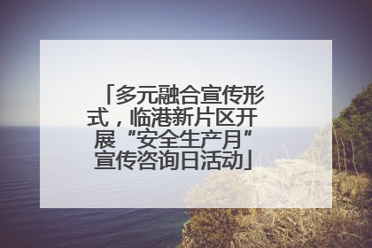 多元融合宣传形式，临港新片区开展“安全生产月”宣传咨询日活动