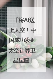 将AI送上太空！中国成功发射太空计算卫星星座
