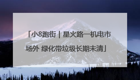 小8跑街｜星火路一机电市场外 绿化带垃圾长期未清