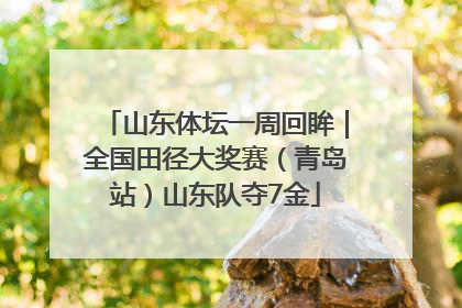 山东体坛一周回眸｜全国田径大奖赛（青岛站）山东队夺7金