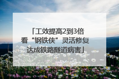 工效提高2到3倍 看“钢铁侠”灵活修复达成铁路隧道病害