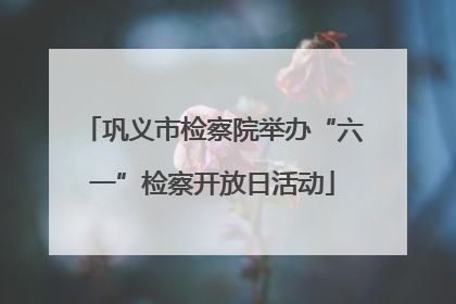 巩义市检察院举办“六一”检察开放日活动