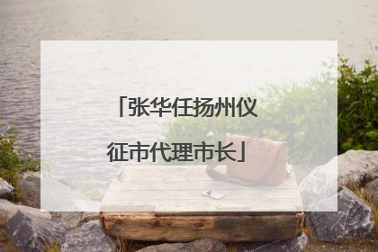 张华任扬州仪征市代理市长
