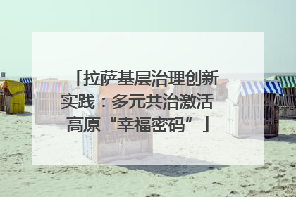 拉萨基层治理创新实践：多元共治激活高原“幸福密码”
