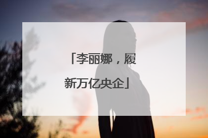 李丽娜，履新万亿央企