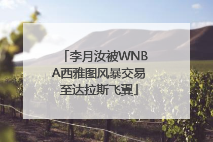 李月汝被WNBA西雅图风暴交易至达拉斯飞翼