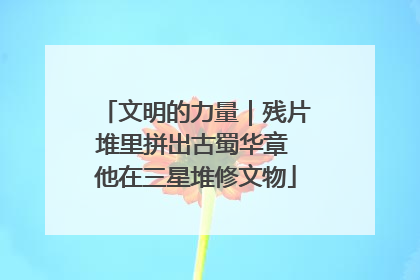 文明的力量｜残片堆里拼出古蜀华章 他在三星堆修文物