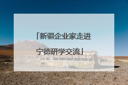 新疆企业家走进宁德研学交流