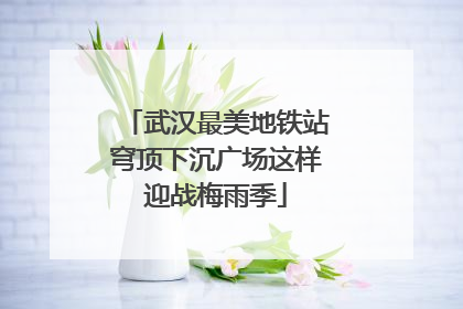 武汉最美地铁站穹顶下沉广场这样迎战梅雨季