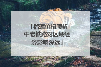 榴莲价格腰斩 中老铁路对区域经济影响深远