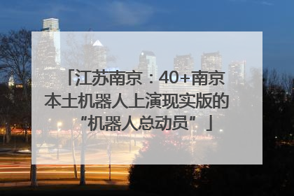 江苏南京：40+南京本土机器人上演现实版的“机器人总动员”