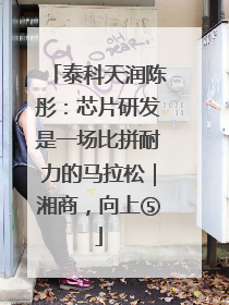 泰科天润陈彤：芯片研发是一场比拼耐力的马拉松｜湘商，向上⑤
