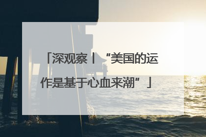 深观察丨“美国的运作是基于心血来潮”