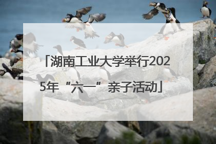 湖南工业大学举行2025年“六一”亲子活动
