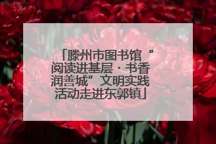 滕州市图书馆“阅读进基层・书香润善城”文明实践活动走进东郭镇