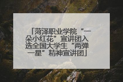 菏泽职业学院“一朵小红花”宣讲团入选全国大学生“两弹一星”精神宣讲团