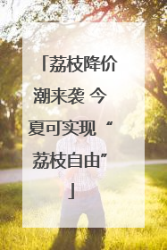 荔枝降价潮来袭 今夏可实现“荔枝自由”