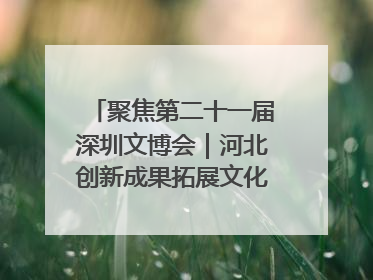 聚焦第二十一届深圳文博会｜河北创新成果拓展文化产业“朋友圈”