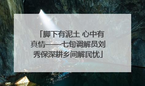 脚下有泥土 心中有真情——七旬调解员刘秀保深耕乡间解民忧