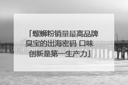 螺蛳粉销量最高品牌臭宝的出海密码 口味创新是第一生产力