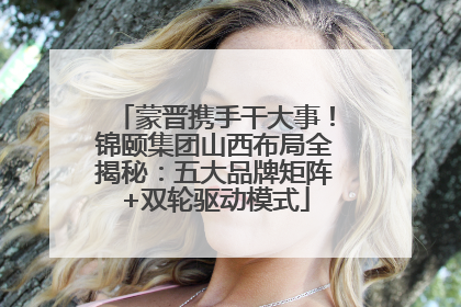 蒙晋携手干大事！锦颐集团山西布局全揭秘：五大品牌矩阵+双轮驱动模式