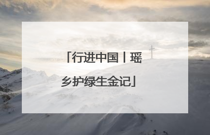 行进中国丨瑶乡护绿生金记