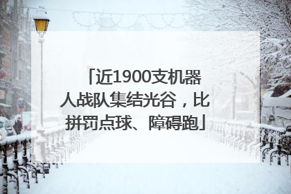 近1900支机器人战队集结光谷，比拼罚点球、障碍跑