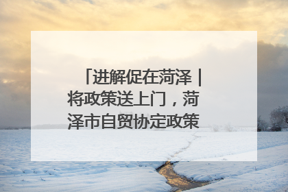 进解促在菏泽｜将政策送上门，菏泽市自贸协定政策专题宣讲会召开