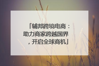 辅邦跨境电商：助力商家跨越国界，开启全球商机