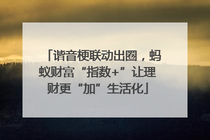 谐音梗联动出圈，蚂蚁财富“指数+”让理财更“加”生活化