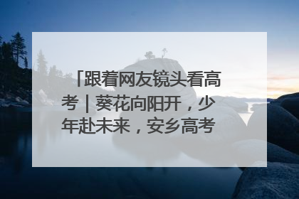 跟着网友镜头看高考｜葵花向阳开，少年赴未来，安乡高考首日的希望图景