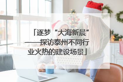 逐梦“大海新晨”——探访泰州不同行业火热的建设场景