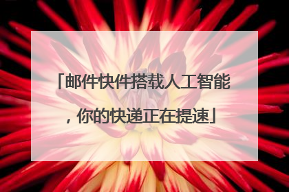 邮件快件搭载人工智能，你的快递正在提速