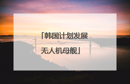 韩国计划发展无人机母舰