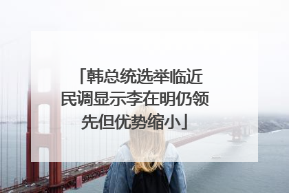 韩总统选举临近 民调显示李在明仍领先但优势缩小