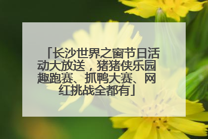 长沙世界之窗节日活动大放送，猪猪侠乐园趣跑赛、抓鸭大赛、网红挑战全都有