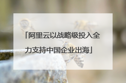 阿里云以战略级投入全力支持中国企业出海