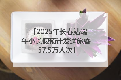 2025年长春站端午小长假预计发送旅客57.5万人次