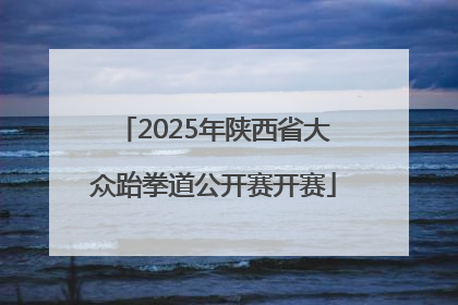 2025年陕西省大众跆拳道公开赛开赛