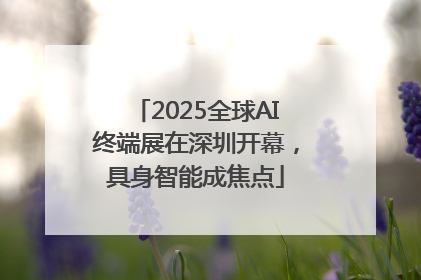 2025全球AI终端展在深圳开幕，具身智能成焦点