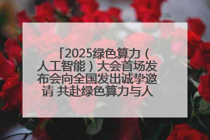 2025绿色算力（人工智能）大会首场发布会向全国发出诚挚邀请 共赴绿色算力与人工智能融合之约